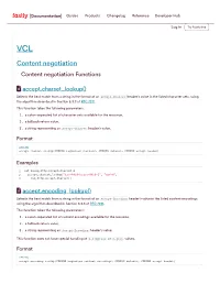 Content Negotiation Content Negotiation Functions