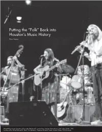 Putting the "Folk" Back Into Houston's Music History