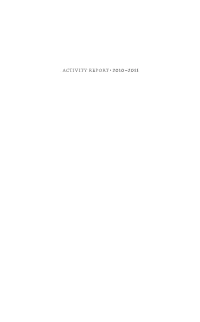 Activity Report · 2010–2011