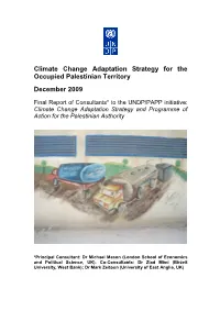 Climate Change Adaptation Strategy for the Occupied Palestinian Territory