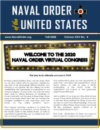 Fall 2020 Volume XXV No