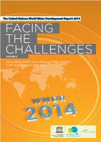 Includes Data and Indicators Annex for Water and Energy