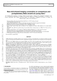 New Mid-Infrared Imaging Constraints on Companions and Protoplanetary Disks Around Six Young Stars? D