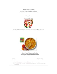 Unilever Supper Bowl Menu Chef Chris Bilyk and Chef Eleazar Fuerte Hibiscus Lime Lipton Aguas Frescas in a 2QT Pitcher, Combine