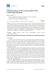 Characterization of the Local Growth of Two Cantor-Type Functions