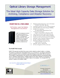 Optical Library Storage Management