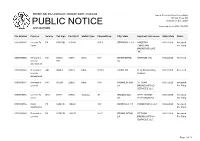 Public Notice &gt;&gt; Licensing and Management System Admin &gt;&gt;