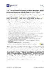 The Extraordinary Linear Polarisation Structure of the Southern Centaurus a Lobe Revealed by ASKAP