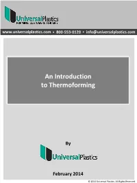 An Introduction to Thermoforming