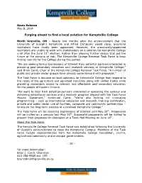 Forging Ahead to Find a Local Solution for Kemptville College