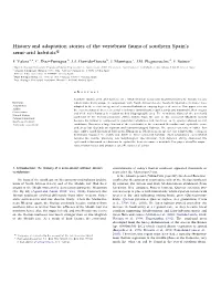 S Semi-Arid Habitats Are a Mediterranean Ecosystem Modelled Mainly by Historic Factors Keywords: Which Make Them Unique in Comparison with North African Deserts