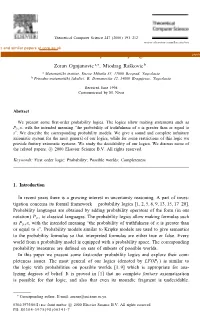 Some First-Order Probability Logics