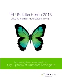 TELUS Talks Health 2015 Leading Insights