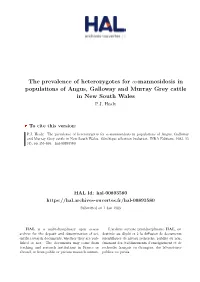 The Prevalence of Heterozygotes for -Mannosidosis in Populations Of