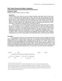 The Three Forms of Arabic Causative