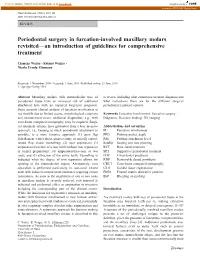 Periodontal Surgery in Furcation-Involved Maxillary Molars Revisited—An Introduction of Guidelines for Comprehensive Treatment