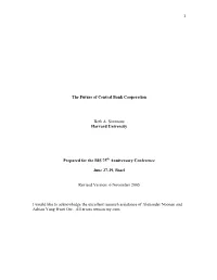 The Future of Central Bank Cooperation