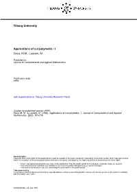 Tilburg University Applications of Cut