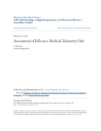 Assessment of Falls on a Medical-Telemetry Unit Andie Reed Andietherese@Gmail.Com