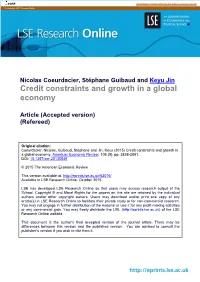 Credit Constraints and Growth in a Global Economy