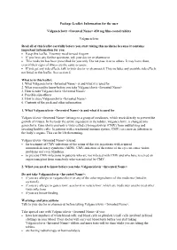 Information for the User Valganciclovir &lt;Invented Name&gt;