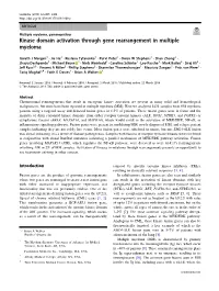 Kinase Domain Activation Through Gene Rearrangement in Multiple Myeloma
