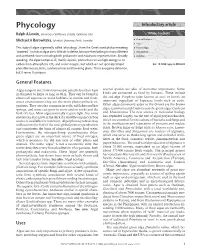 "Phycology". In: Encyclopedia of Life Science