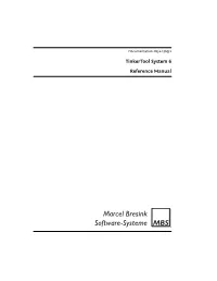 Tinkertool System 6 Reference Manual Ii