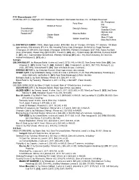 750 Drosselmeyer 2007 on 05-Nov-2011 (C) Copyright 2011 Bloodstock Research Information Services, Inc