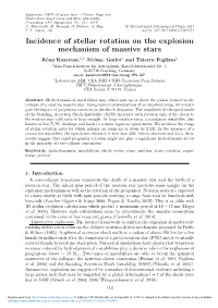 Incidence of Stellar Rotation on the Explosion Mechanism of Massive