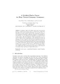 A Modified Earley Parser for Huge Natural Language Grammars 2 Earley Parser