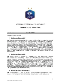 Assemblée Fédérale a Distance