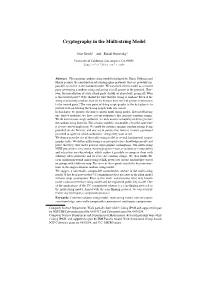 Cryptography in the Multi-String Model