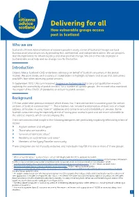 Delivering for All How Vulnerable Groups Access Post in Scotland