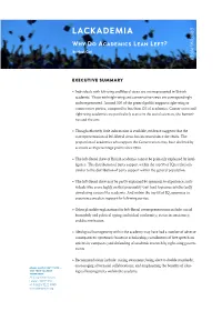 LACKADEMIA BRIEFING PAPER Why Do Academics Lean Left? by Noah Carl