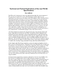 Technical and Tactical Implications of the New FIS Ski Specifications