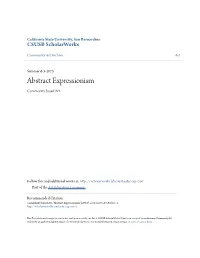 Abstract Expressionism Community-Based Art