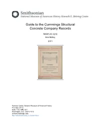 Guide to the Cummings Structural Concrete Company Records