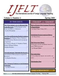 Volume 1, Number 2 Spring 2005
