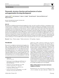 Flavonoids: Structure–Function and Mechanisms of Action and Opportunities for Drug Development