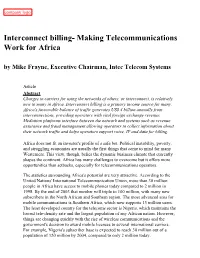 Mike Frayne, Executive Chairman, Intec Telecom Systems