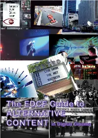 The EDCF Guide to ALTERNATIVE CONTENT