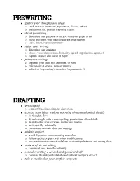 Writing Steps