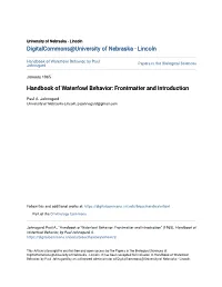 Handbook of Waterfowl Behavior: Frontmatter and Introduction