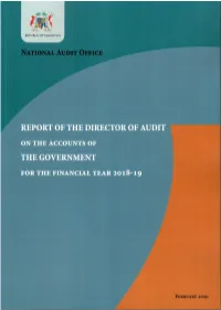 Report of the Director of Audit