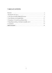 Table of Contents