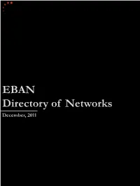 EBAN Directory of Networks December, 2011