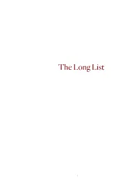 The Long List