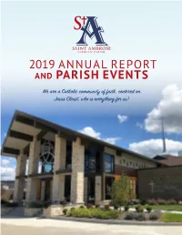 2019 Annual Report and Parish Events