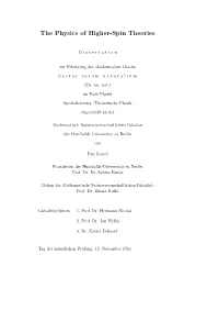 The Physics of Higher-Spin Theories
